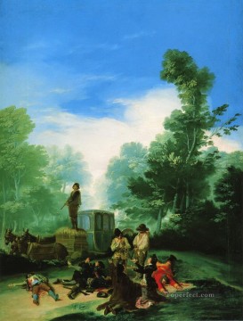  high Painting - Highwaymen Attacking a Coach Francisco de Goya